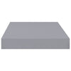 Graue schwebende Wandregale Chan 40x23x3,8cm (4 Stück MDF)