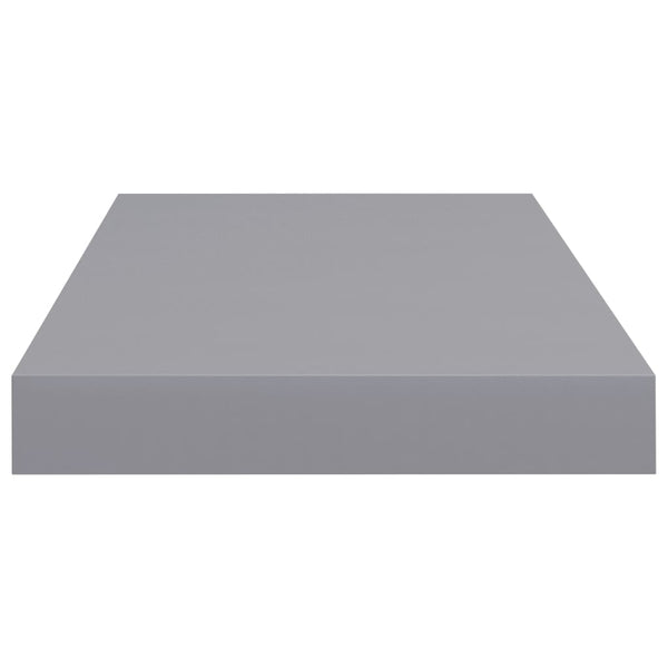 Graues schwebendes Wandregal Chan 50x23x3,8cm (2er-Set MDF)