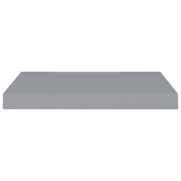 Graue Wandregale Chan 50x23x3,8cm (4 Stk. MDF) schwebend