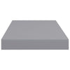 Graue Wandregale Chan 50x23x3,8cm (4 Stk. MDF) schwebend