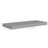 Wandregal Chan grau schwebend 60x23,5x3,8cm (MDF)