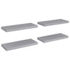 Schwebende Wandregale Chan Grau 60x23,5x3,8cm (4 Stück MDF)