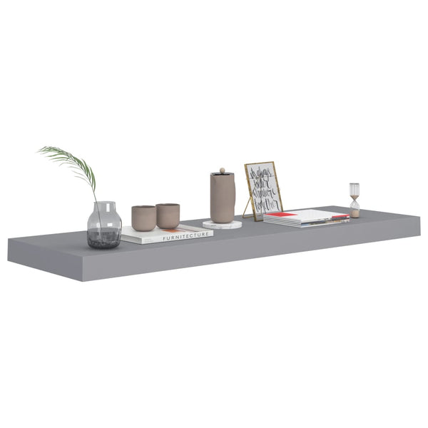 Wandregal Chan 80x23,5x3,8cm grau schwebend (MDF)