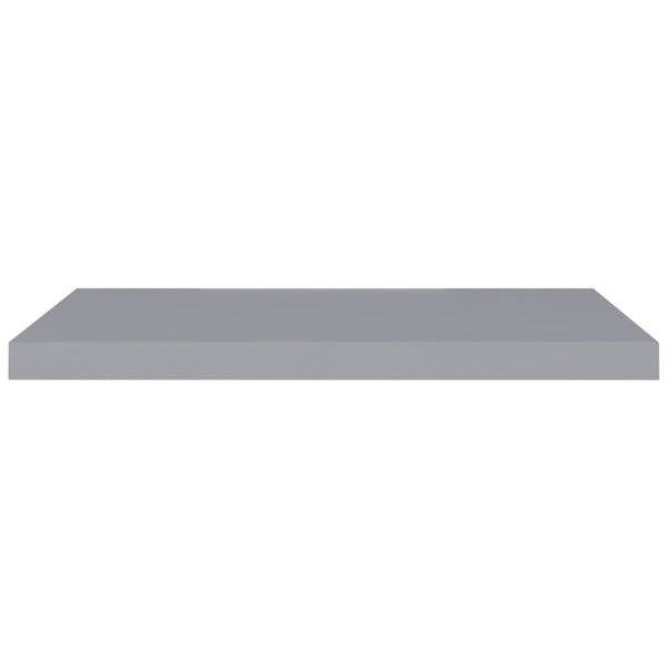 Graue schwebende Wandregale Chan 80x23,5x3,8cm (2 Stück MDF)