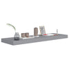 Graue schwebende Wandregale Chan 80x23,5x3,8cm (2 Stück MDF)