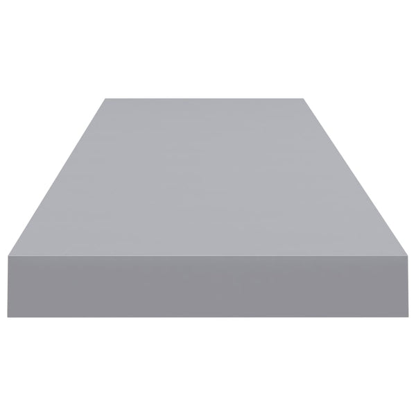Graue schwebende Wandregale Chan 90x23,5x3,8cm (2 Stück MDF)