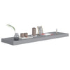 Graue schwebende Wandregale Chan 90x23,5x3,8cm (2 Stück MDF)
