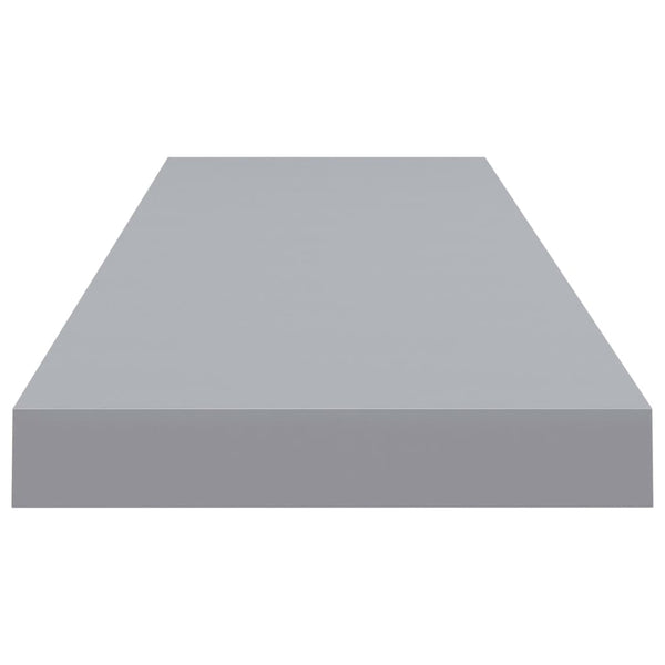 Graue schwebende Wandregale Chan 90x23,5x3,8cm (4 Stück MDF)