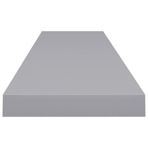 Wandregal Chan Grau schwebend 120x23,5x3,8cm (MDF)