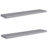 Graue schwebende Wandregale Chan 120x23,5x3,8cm (2 Stück MDF)