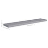 Graue schwebende Wandregale Chan 120x23,5x3,8cm (2 Stück MDF)