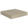 Eichenfarbenes schwebendes Wandregal Chan 23x23,5x3,8cm (MDF)