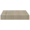 Eichenfarbenes schwebendes Wandregal Chan 23x23,5x3,8cm (MDF)