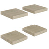 Schwimmende Eichen-Wandregale Chan 23x23,5x3,8cm (4 St. MDF)