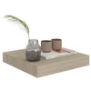 Schwimmende Eichen-Wandregale Chan 23x23,5x3,8cm (4 St. MDF)