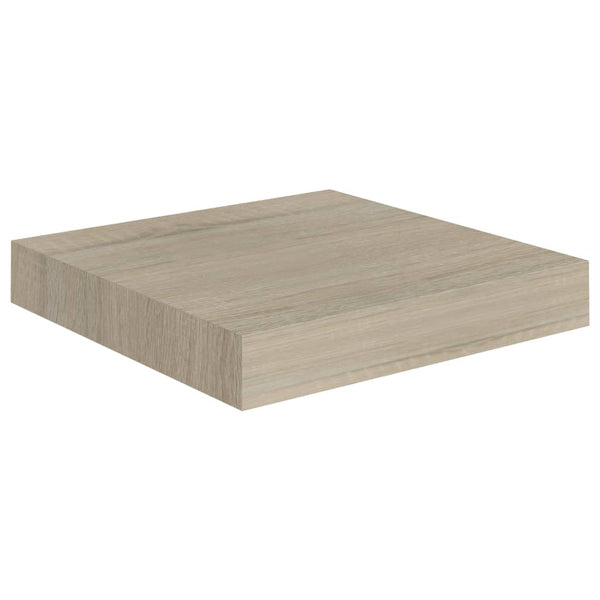 Schwimmende Eichen-Wandregale Chan 23x23,5x3,8cm (4 St. MDF)