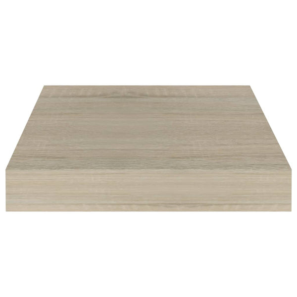 Schwimmende Eichen-Wandregale Chan 23x23,5x3,8cm (4 St. MDF)