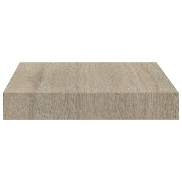 Schwimmende Eichen-Wandregale Chan 23x23,5x3,8cm (4 St. MDF)