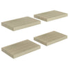 Eichenholz-Wandregale Chan 40x23x3,8cm (4 Stück MDF)