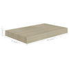 Eichenholz-Wandregale Chan 40x23x3,8cm (4 Stück MDF)