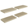 Schwimmende Regale aus Eiche Chan 50x23x3,8cm (4 Stück MDF)