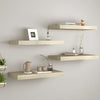Schwimmende Regale aus Eiche Chan 50x23x3,8cm (4 Stück MDF)