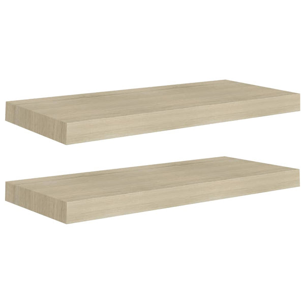 Eiche Wandregale Chan 60x23,5x3,8cm (2 Stück MDF)