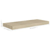 Wandregale Eiche Chan 60x23,5x3,8cm (4 Stk. MDF)