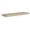 Schwimmende Wandregale Eiche Chan 80x23,5x3,8cm (2 Stück MDF)