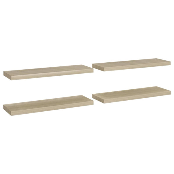 Wandregal Eiche Chan 80x23,5x3,8cm (4 Stk. MDF)