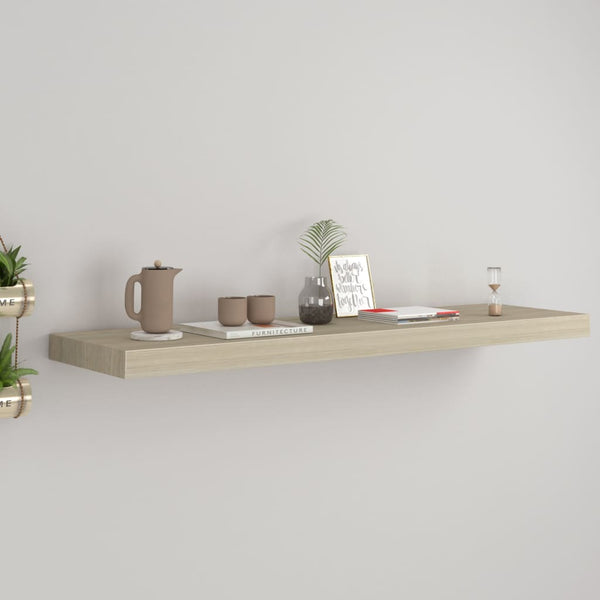 Schwimmendes Wandregal Eiche Chan 90x23,5x3,8cm (MDF)