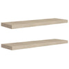 Schwimmende Wandregale aus Eiche Chan 90x23,5x3,8cm (2 Stk MDF)
