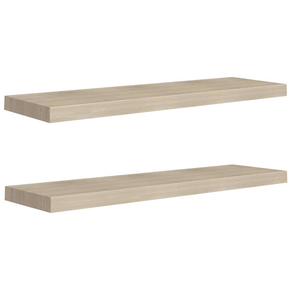 Schwimmende Wandregale aus Eiche Chan 90x23,5x3,8cm (2 Stk MDF)