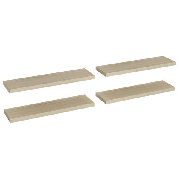 Eichenschwimmende Wandregale Chan 90x23,5x3,8cm (4 Stück MDF)