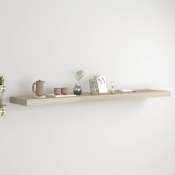 Schwebendes Wandregal Eiche Chan 120x23,5x3,8cm (MDF)