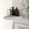 Schwebendes Eckregal Gopsa 25x25x3,8cm (MDF) grau