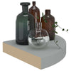 Eckregale Gopsa grau 25x25x3,8cm (4 Stück MDF)