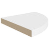 Schwimmendes Eckregal Gopsa 35x35x3,8cm weiß (MDF)