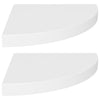 Weiße schwimmende Eckregale Gopsa 35x35x3,8cm (2 Stück MDF)