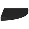 Schwebende schwarze Eckregale Gopsa 35x35x3,8 cm (2 Stück MDF)