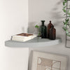 Gopsa graues Eckregal 35x35x3,8cm (MDF) schwebend