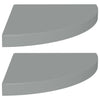 Graue Eckregale Gopsa 35x35x3,8cm (2 Stk. MDF)