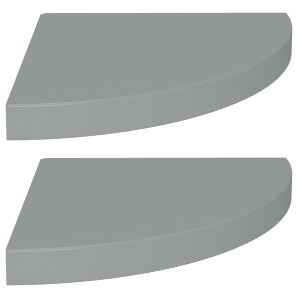 Graue Eckregale Gopsa 35x35x3,8cm (2 Stk. MDF)