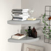 Graue Eckregale Gopsa 35x35x3,8cm (2 Stk. MDF)