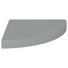 Gopsa graue schwebende Eckregale 35x35x3,8cm (4 Stk. MDF)