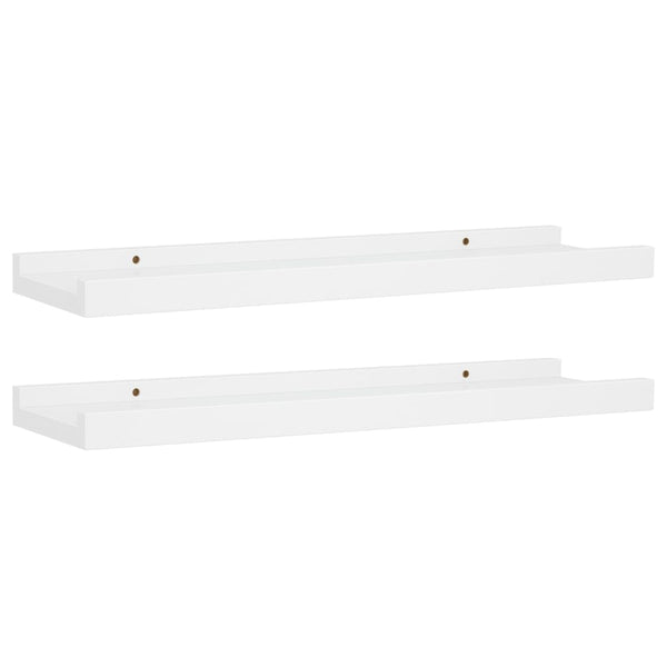 Weißes Regalbrett Iozef 40x9x3cm (2 Stück MDF)