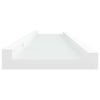 Weißes Regalbrett Iozef 40x9x3cm (2 Stück MDF)