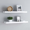Weißes Regalbrett Iozef 40x9x3cm (2 Stück MDF)