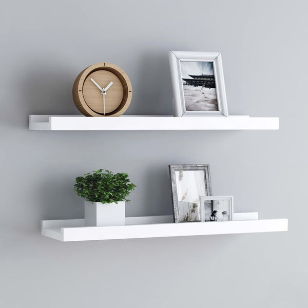 Weißes Regalbrett Iozef 40x9x3cm (2 Stück MDF)