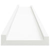 Weiße Wandregale Iozef 80x9x3cm (2 Stück MDF)